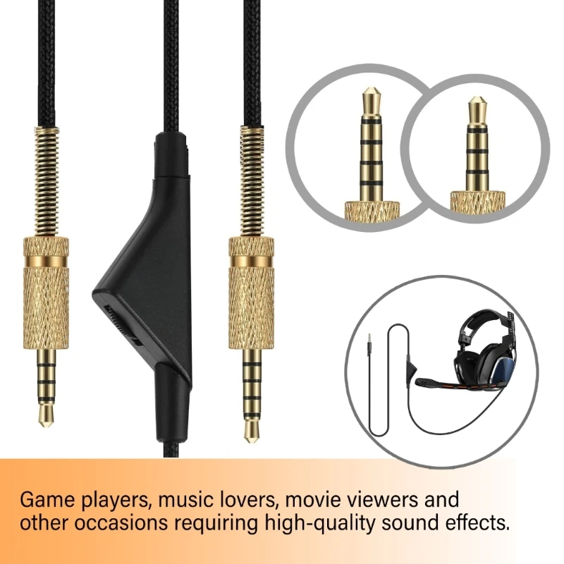 Очень четкий шнур для наушников, совместимый с наушниками A10 A40, превосходный звук, Прямая поставка