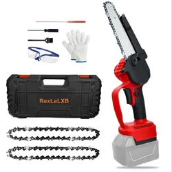 6 Inch Mini Chainsaw Cordless Electric Chain Saw for Trees Branches Trimming Wood Cutting for Milwaukee 18V Battery (No Battery)