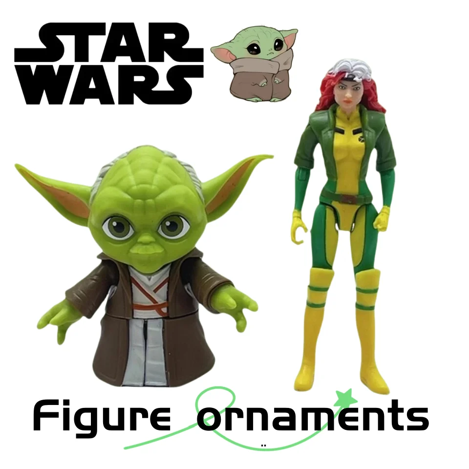 

Star Wars Yoda Luke Skywalker Stormtrooper Movie and Television Cartoon Doll Ornaments Children's Creative Figure Toys gifts