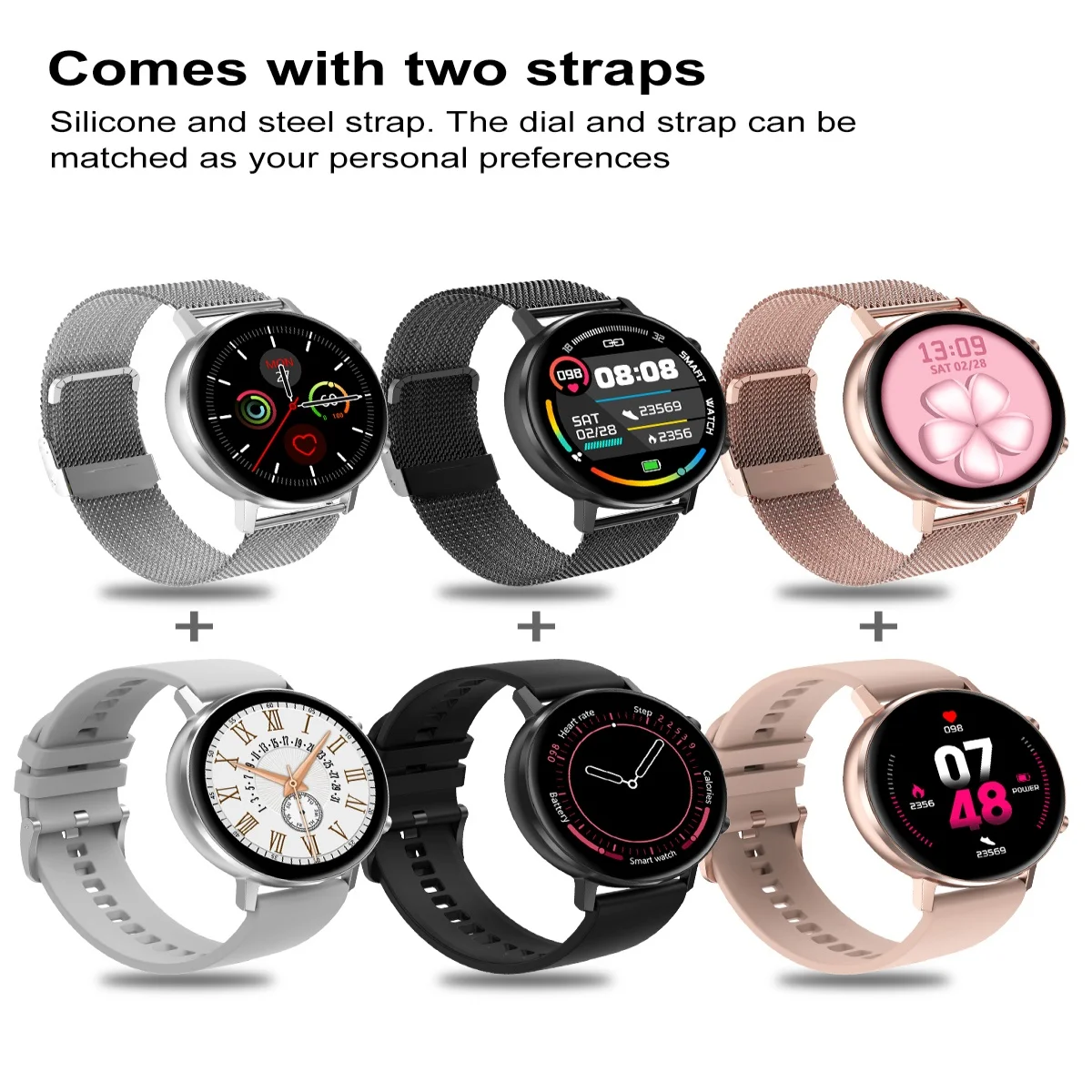 Zordai DT96 Smart Watch Men Women Smartwatch For Xiaomi iPhone Samsung Bluetooth Call Pedometer Sports Heart Rate Waterproof