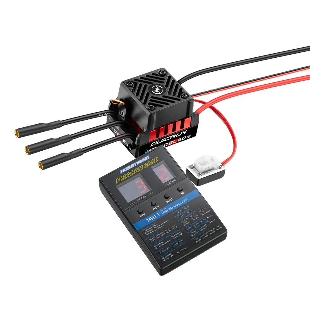Hobbywing QuicRun 10BL60 G2 2-3S Waterproof ESC 3652SL/3660SL Brushless Motor For RC 1/10 On-road,Buggy,Truck