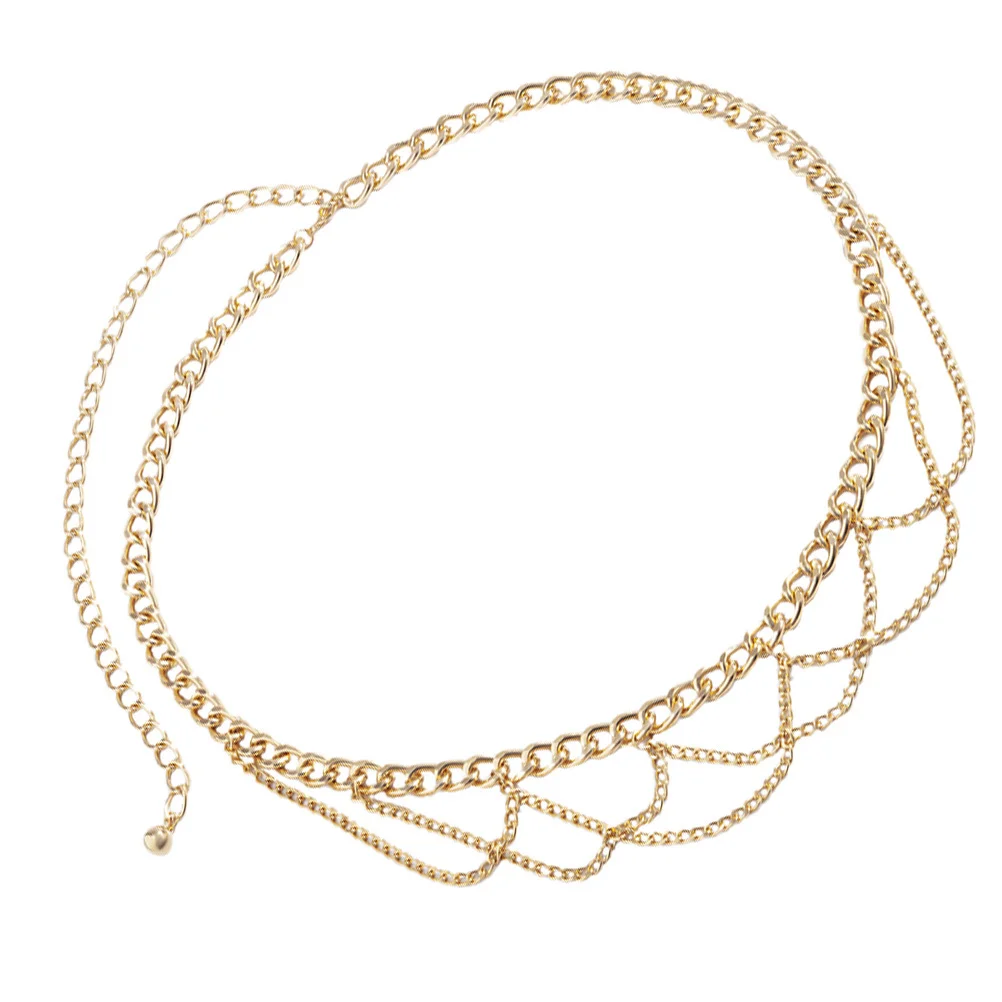 

1pc U-Shaped Metal Waist Chain For Women Fashion Body Chain Decor Dress Beach Wedding Party Waist Jewelry Accessory