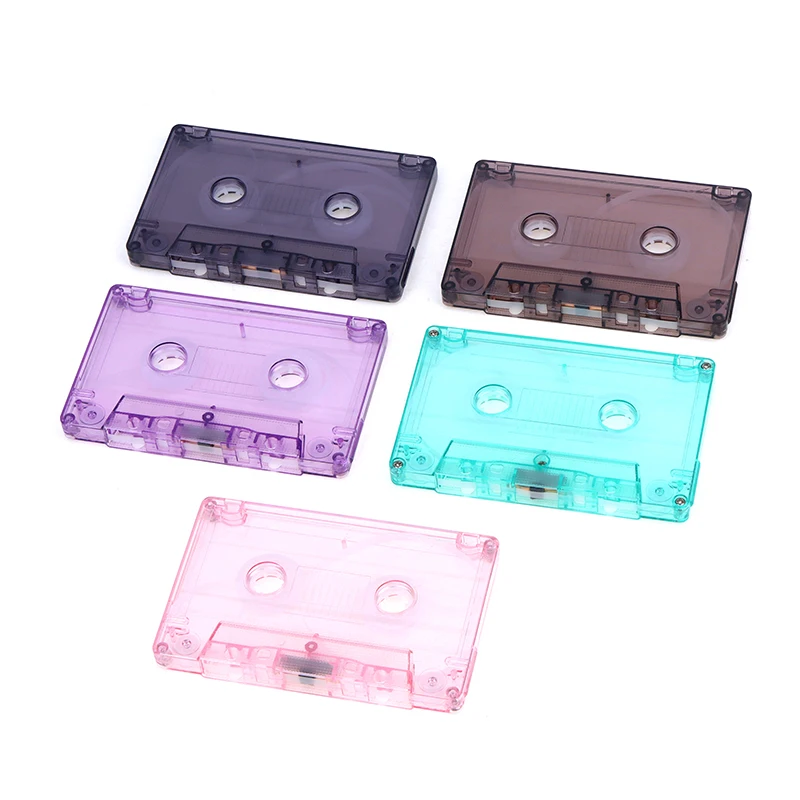 1Pc Color Blank Tape Case Audio Recording Cassette Tape Shell Empty Reel To Reel Cassette(No Inner Core And Outer Box)