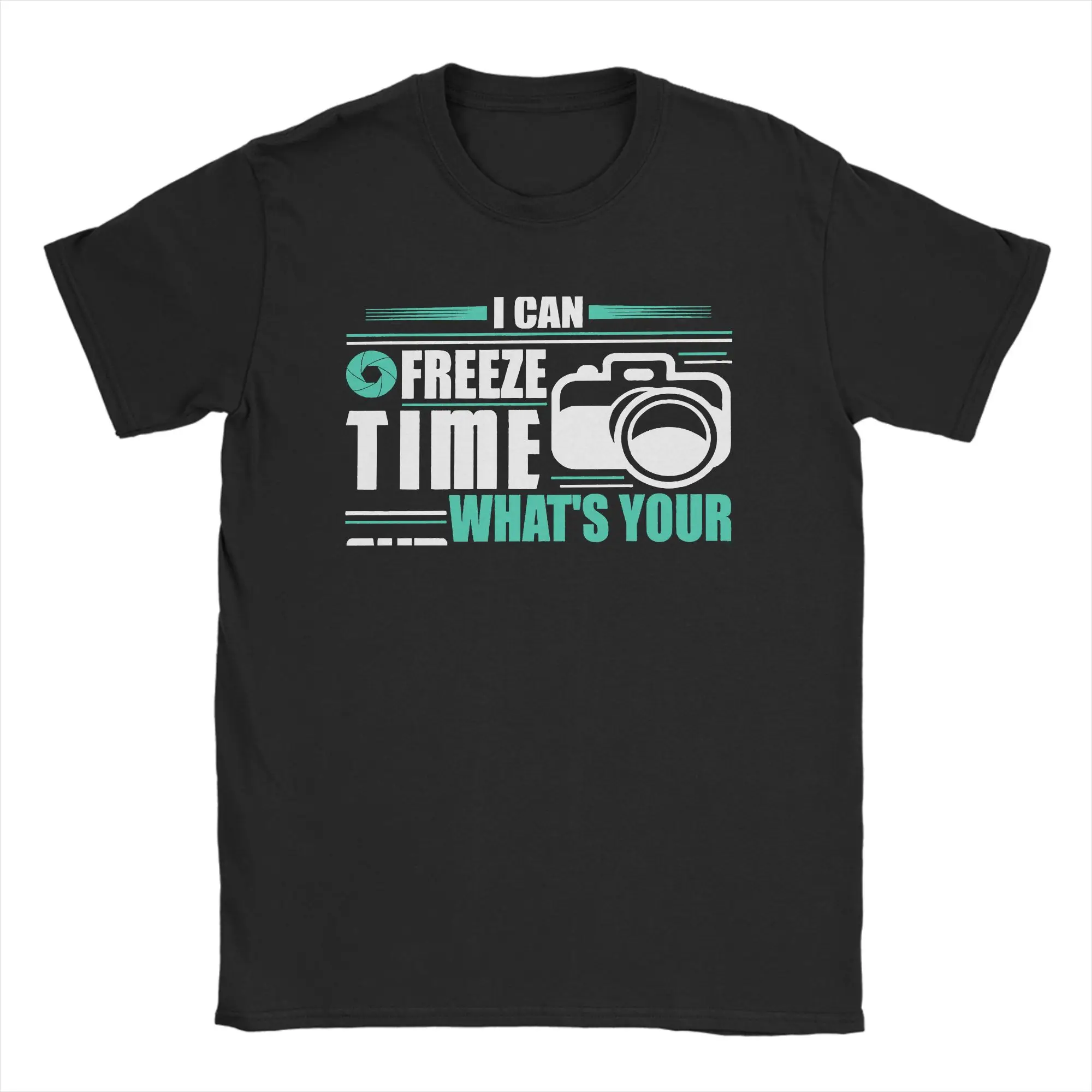 Photographer Tshirt Men Cotton Tops Funny  Round Neck Short Sleeve