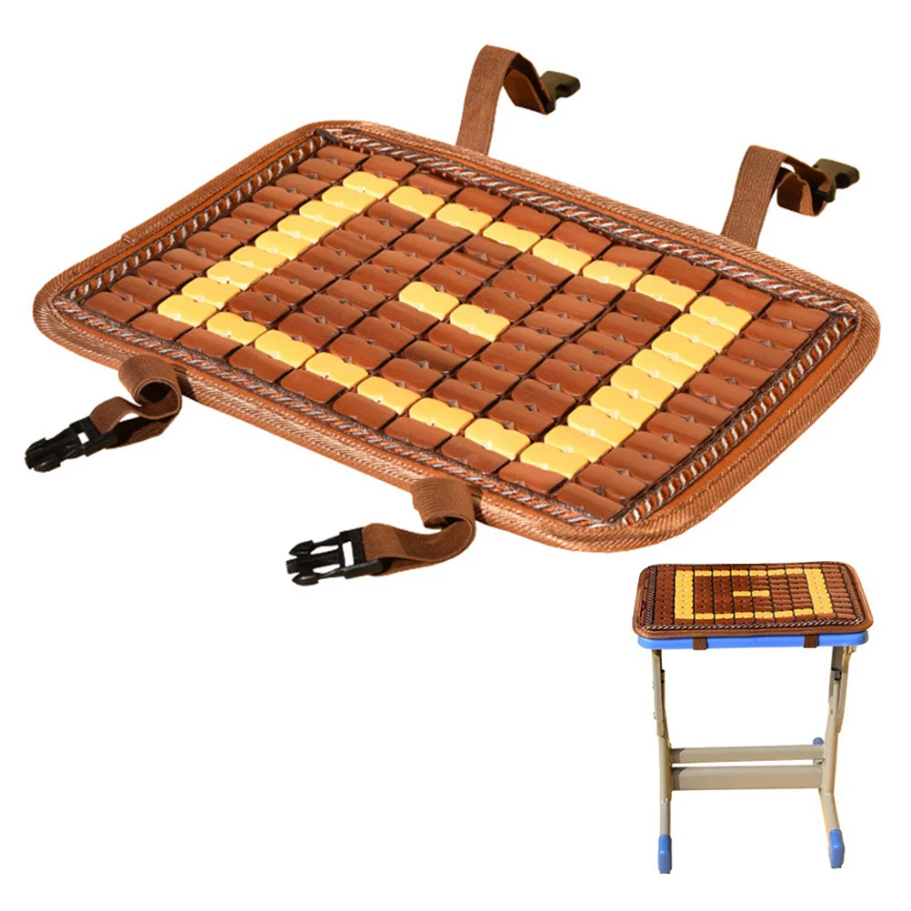 

1PC Bamboo Chip Seat Cushions Summer Cooling Seat Mat Breathable Chair Pad Heat Dissipation Butt Cushion for Home Sofa Office Us