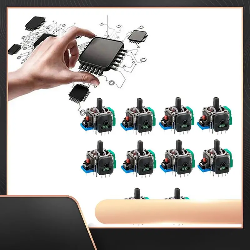 

10Pcs For PS4 Hall Electromagnetic Joystick For PS4 Game Console 3D Hall Joystick Sensor Potentiometer-N34R