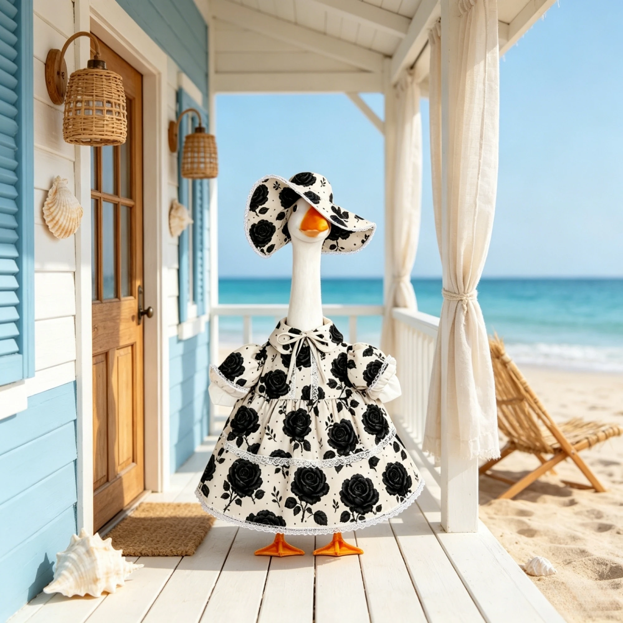 Dress-With Outfit Outfit Black Rose Halloween Outfit Black Rose Halloween Black Porch-Goose Dress-With Outfit