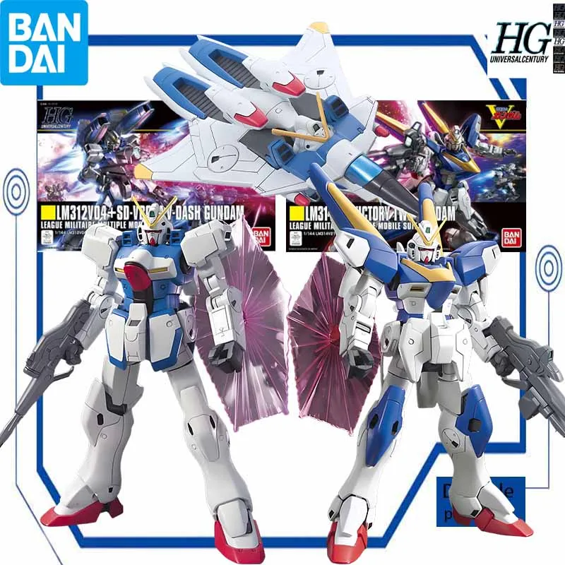 Bandai Original Model Kit Gundam HGUC Victory Gundam Anime Action Figure