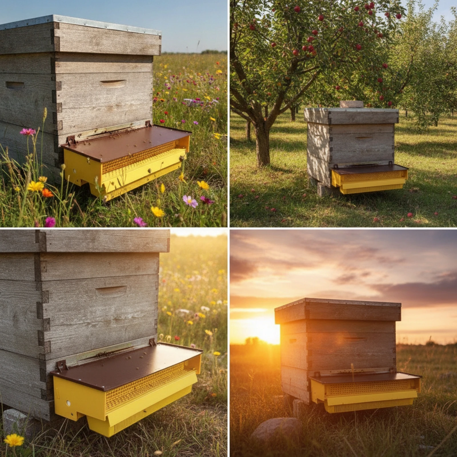 Pollen Collector Box Plastic Pollen Collector with Collection Tray Beekeeping Equipment Removable Ventilated for Beekeepers view 4
