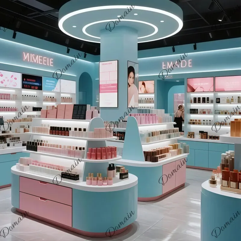 Cosmetics display cabinet sample gift jewelry collection store display merchandise Nakajima booth