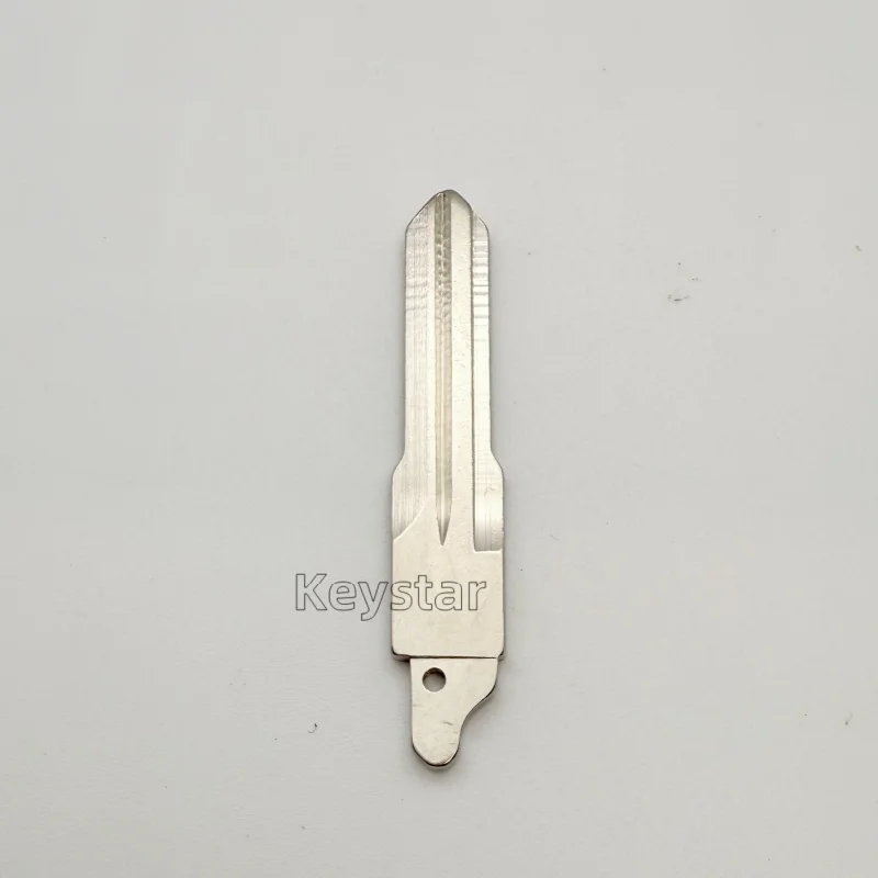 Autokeystar 10個/ロット HU136 純正車用フリップキーブレード 折りたたみ式リモートキーブランク ルノー ローガン オロチブレード用穴付き