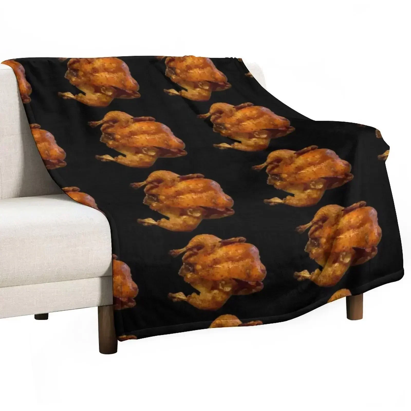 Roasted Chicken Throw Blanket Soft Thin Comforter Blankets