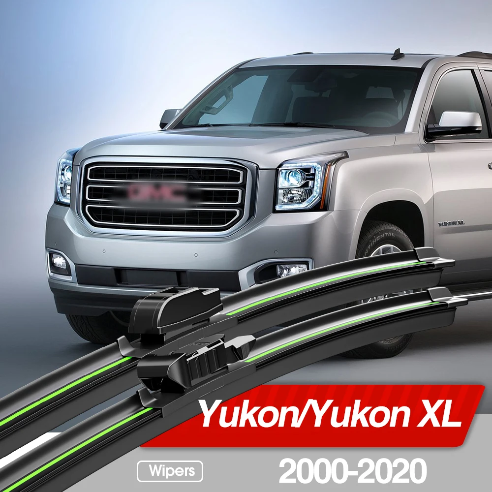 GMC 유콘 XL 2000-2020 용 앞 유리 와이퍼 블레이드, 앞 유리 창 액세서리, 2001 2005 2008 2010 2015 2019, 2 개 