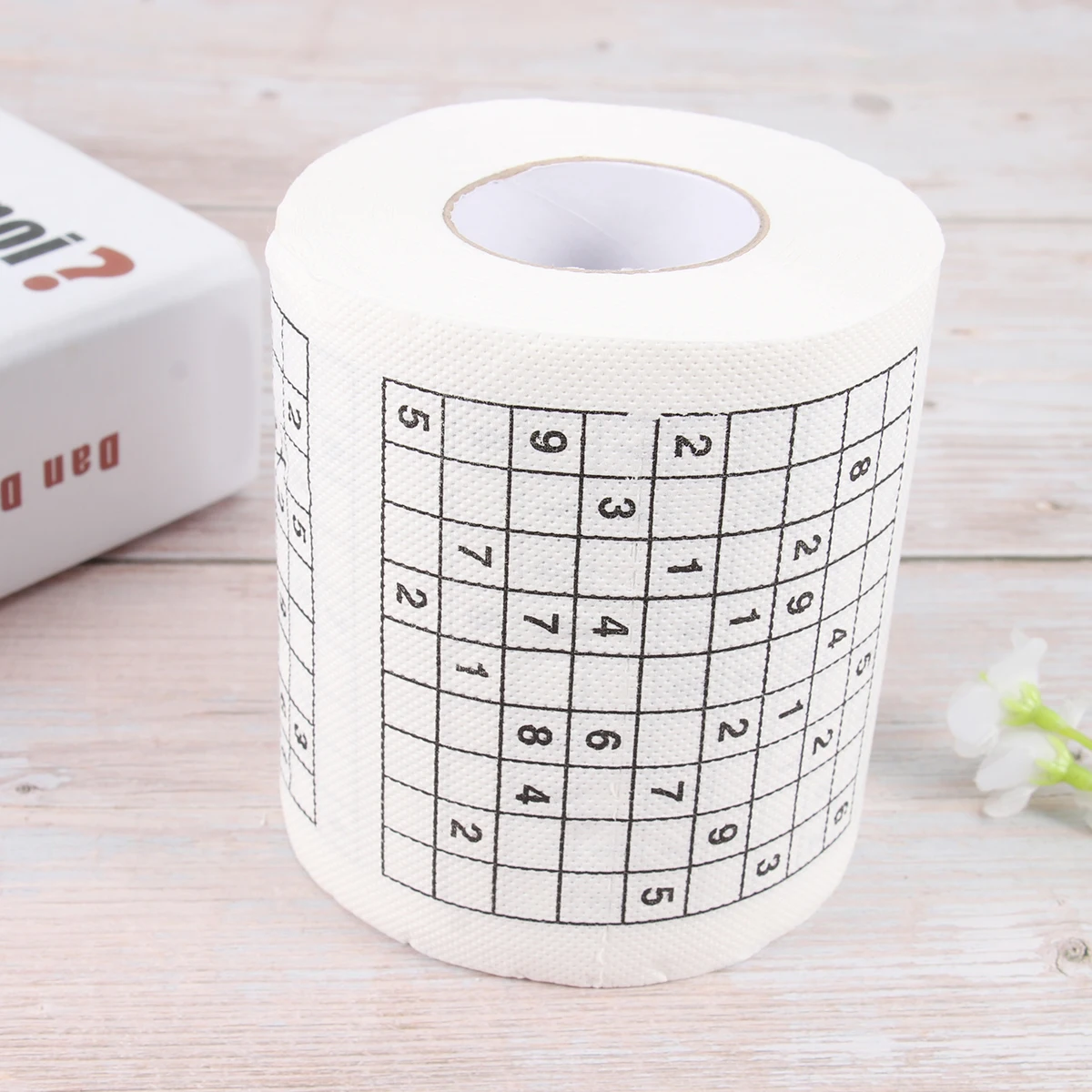 سودوكو مطبوعة لفة ورق التواليت الإبداعية حمام الأنسجة للمنزل مقهى مطعم الجدة هدية فكرة الجدول الأنسجة #2