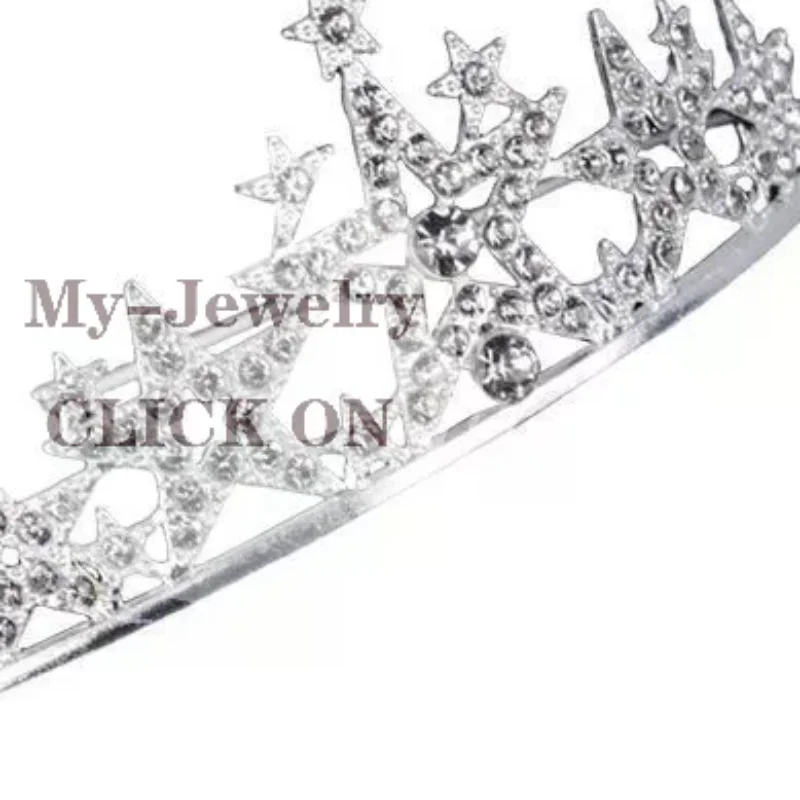 Princess Tiara Crown for Girls Sparkly Rhinestone Crystal Headband Fashion Bridal Headdress for Prom Pageant Wedding Party
