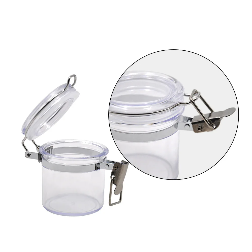 Airtight Smell Proof Stash Jar with Clamping Lid for Tobacco Accessory Storage Container-0.03bal/140ml