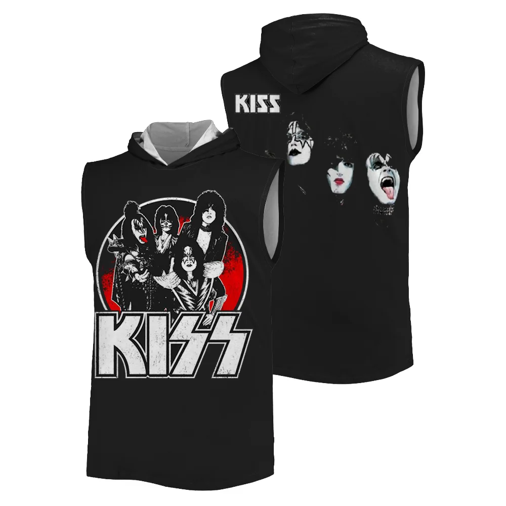 الصيف الساخن بيع ثلاثية الأبعاد المطبوعة الرياضة مقنعين سترة قبلة روك باند الهيب هوب موضة أجهزة لياقة خارجية سريعة الجافة المتضخم الرجال تانك القمم #2