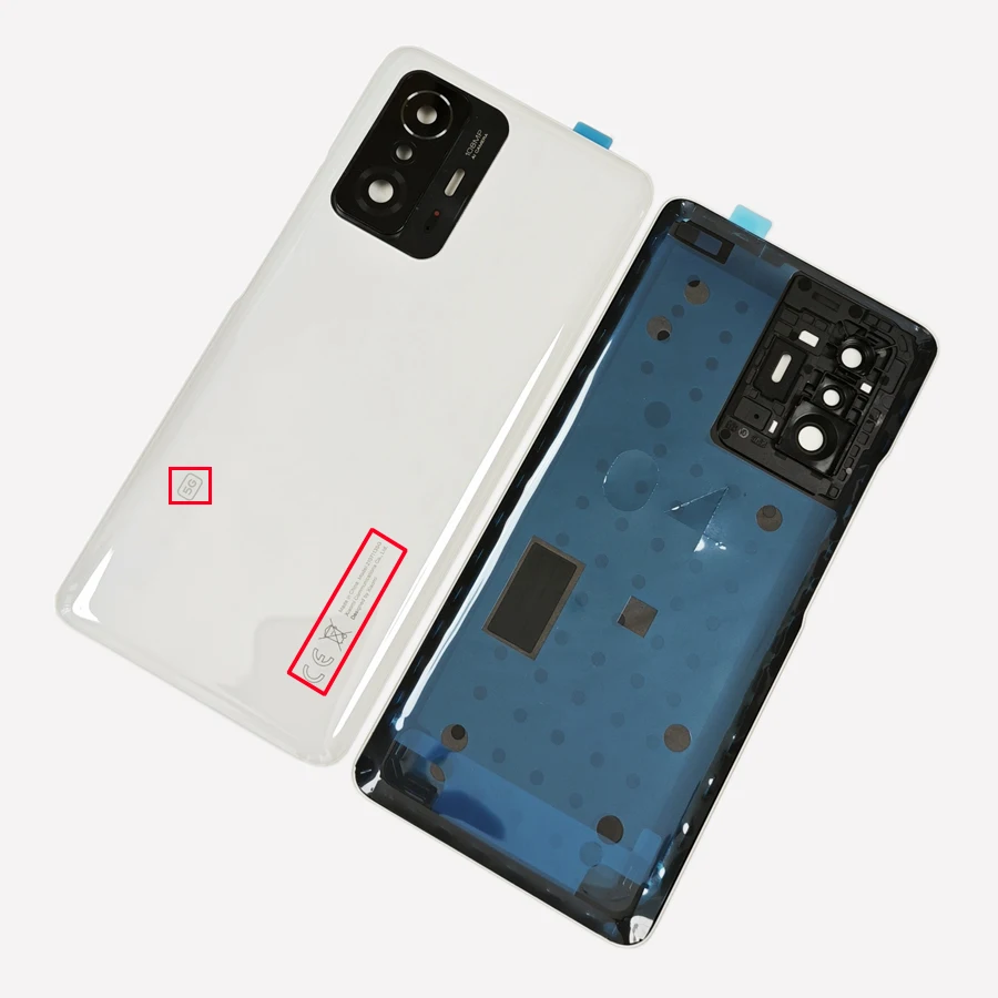 100% A+++ Glass Back For Xiaomi 11T 5G / 11T Pro 5G Battery Cover Door Back Housing Rear Case Replacement Parts +Camera Lens