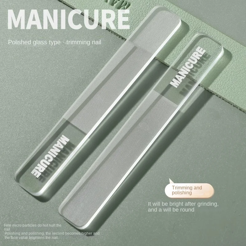 مبرد أظافر طحن الأظافر مادة خفيفة أسفل تلميع طحن الرمال نانو الزجاج ملف الأظافر ختم فرك قطعة أثرية خاصة