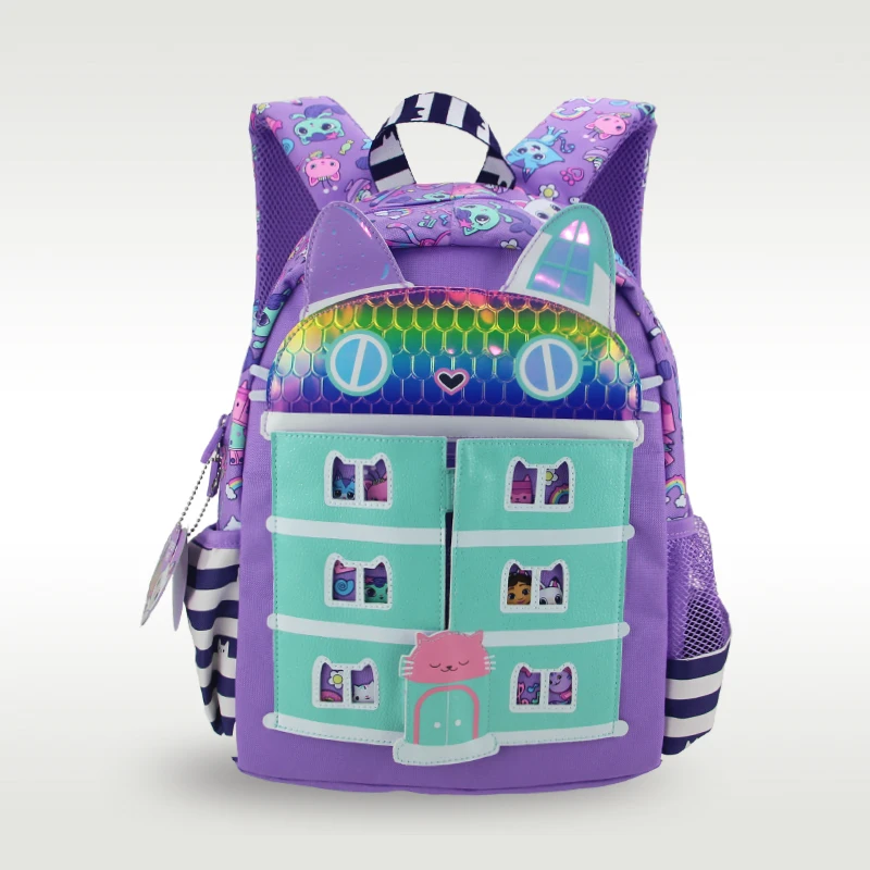 Austrália smiggle original venda quente mochila infantil menina roxo casa de boneca de alta qualidade bonito mochila 14 polegadas