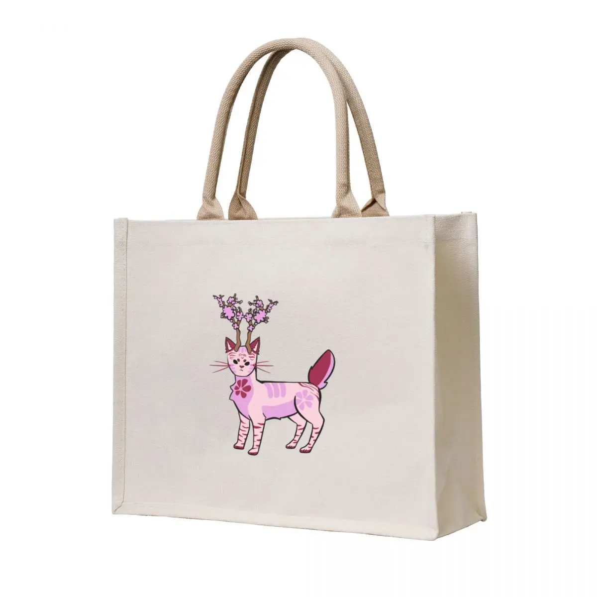 

sakura cat Tote Bag Women's handbag tote bag custom bag luxury women tote bags aesthetic