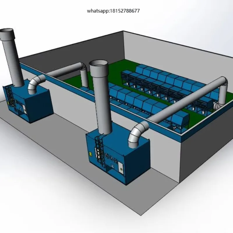 New Heavy Duty Large Airflow Multi-Point Connection Welding Vapor Treatment Central Fume Extraction System 95% Efficiency Mobile