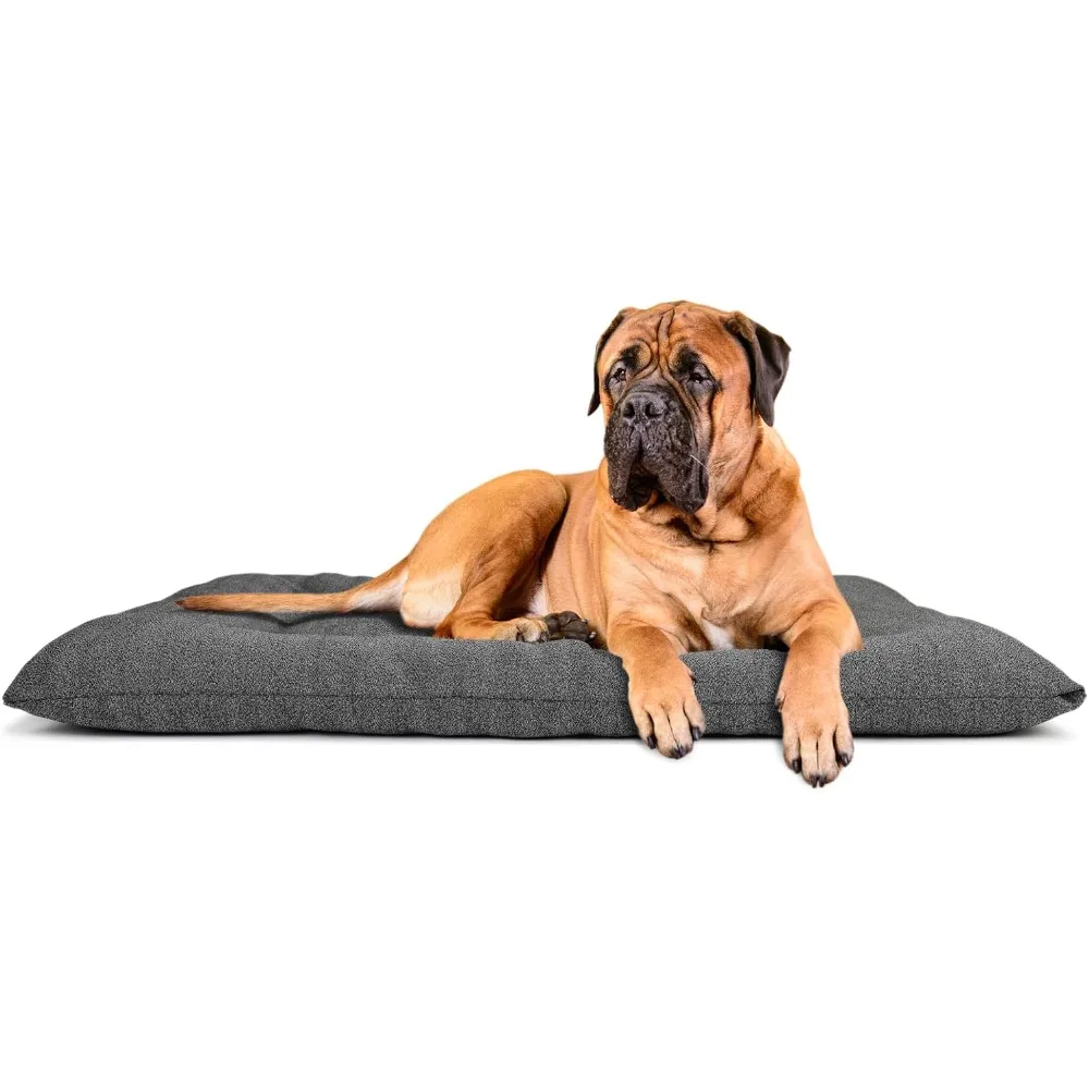 

Crate Anti-Chew Dog Bed Washable Kittens Goods Anti-chew Crate Pad for Soft Comfort and Cooling Puppy 35"x23" Pet Beds Big Dogs