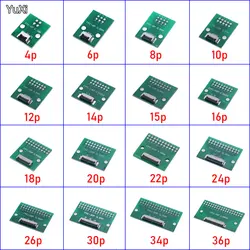 Fpc Ffc Flexibele Kabel Adapter Board 0.5Mm Pitch Connector Smt Naar 2.54Mm 4P/6P/8P/10P/12P/14P/15P/16P/18P/20P/22P/24P/26P/30P