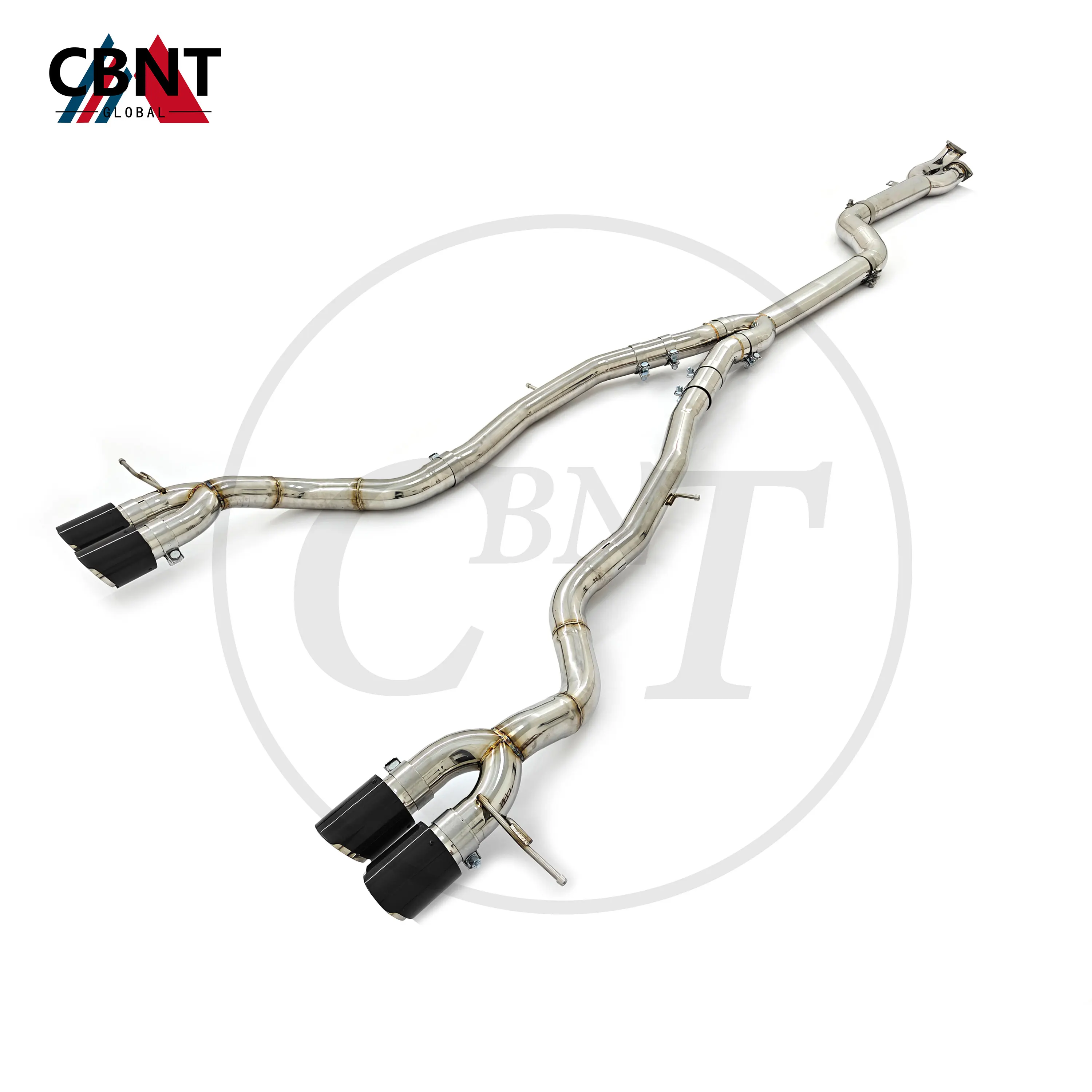 

CBNT Exhaust System for BMW G80 M3 G82 M4 S58 3.0T SS304 Performance Exhaust Catback without Valve Single Midpipe Straight Pipe