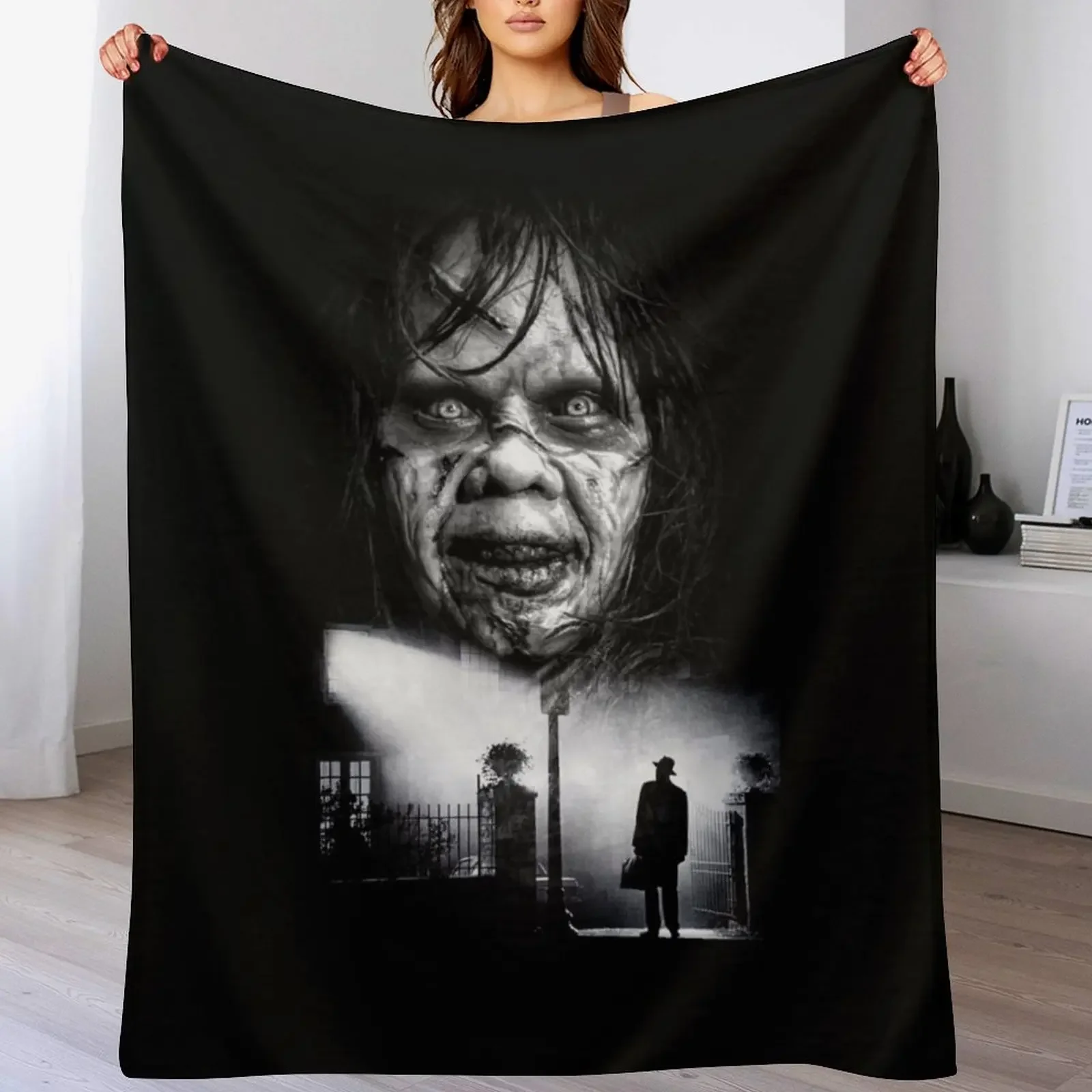 The Exorcist Throw Blanket Long Lasting Soft Plush Blanket for Daily Use