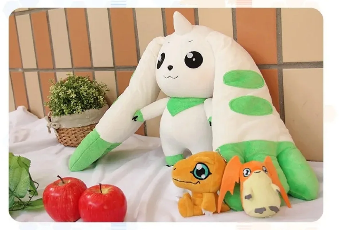 Japan Anime Digimon Adventure Terriermon Cosplay Costume Mascot Prop Long Ears Plush Gift