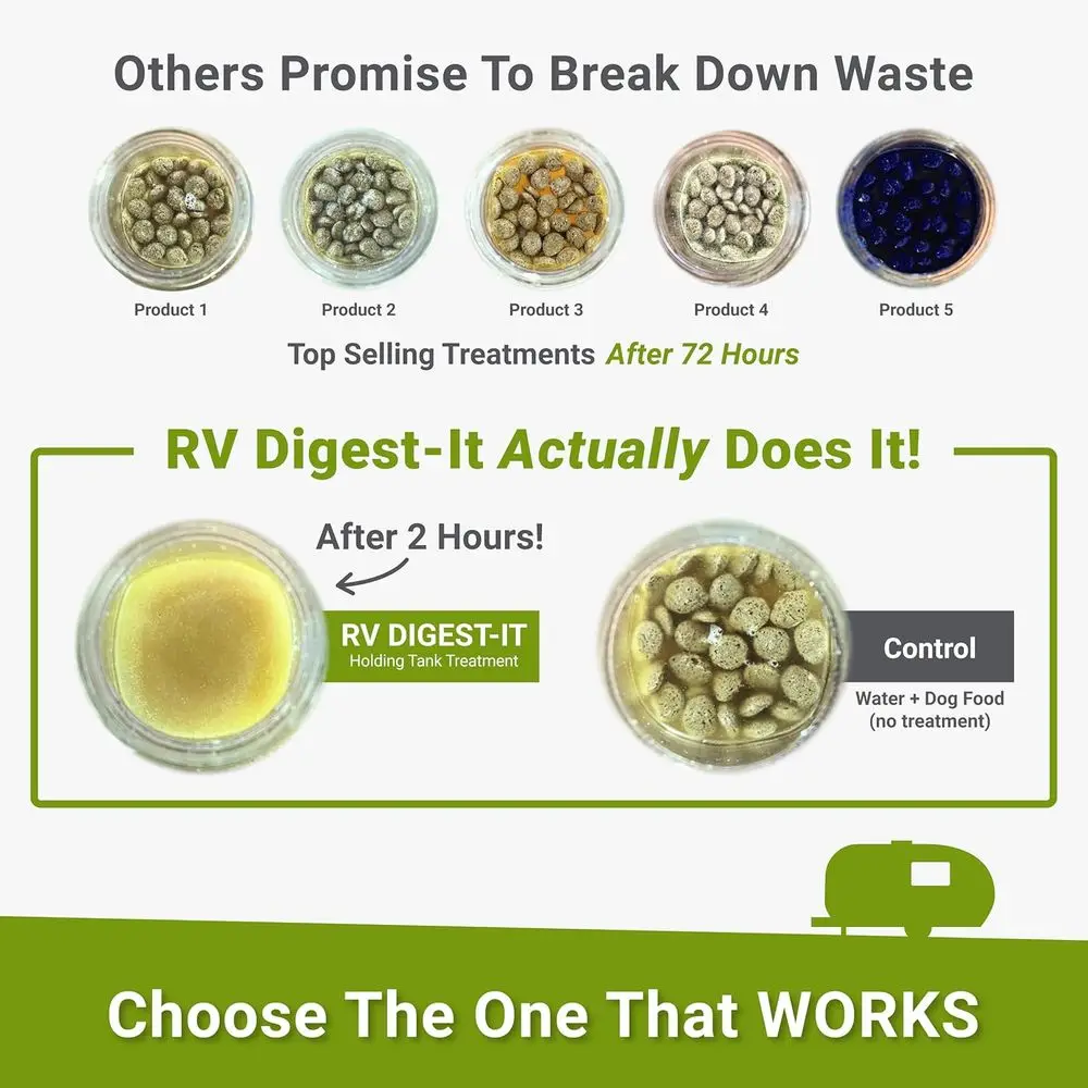 معالجة المرحاض RV Digest-It Classic Powder RV - معالجة ذات قيمة مركزة - يزيل الرائحة، ويزيل النفايات ويمنع الإحساس #5