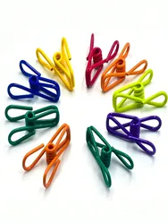 10-piece durable multi-purpose chip clip-strong steel seal for snacks, food bags and home organization-in a variety of colors