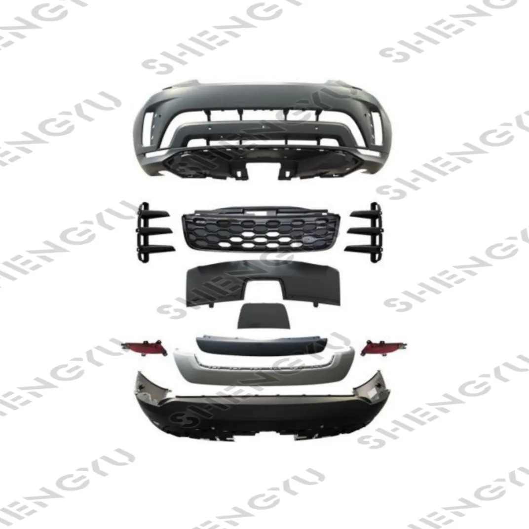 

Body Kit with Car Bumpers Grille and Fog Lamps for Land Rover Discovery 5 2017-2020 Change to 2021 Model