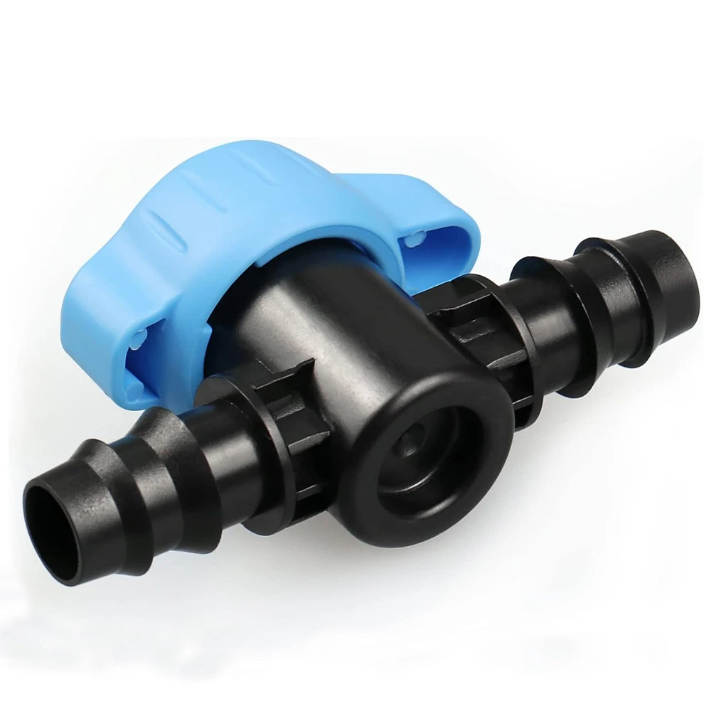 2pcs Drip Irrigation Barbed Valve Plastic Switching Valve Flow Control Shutoff Switch Fitting Hose Garden Watering System Switch