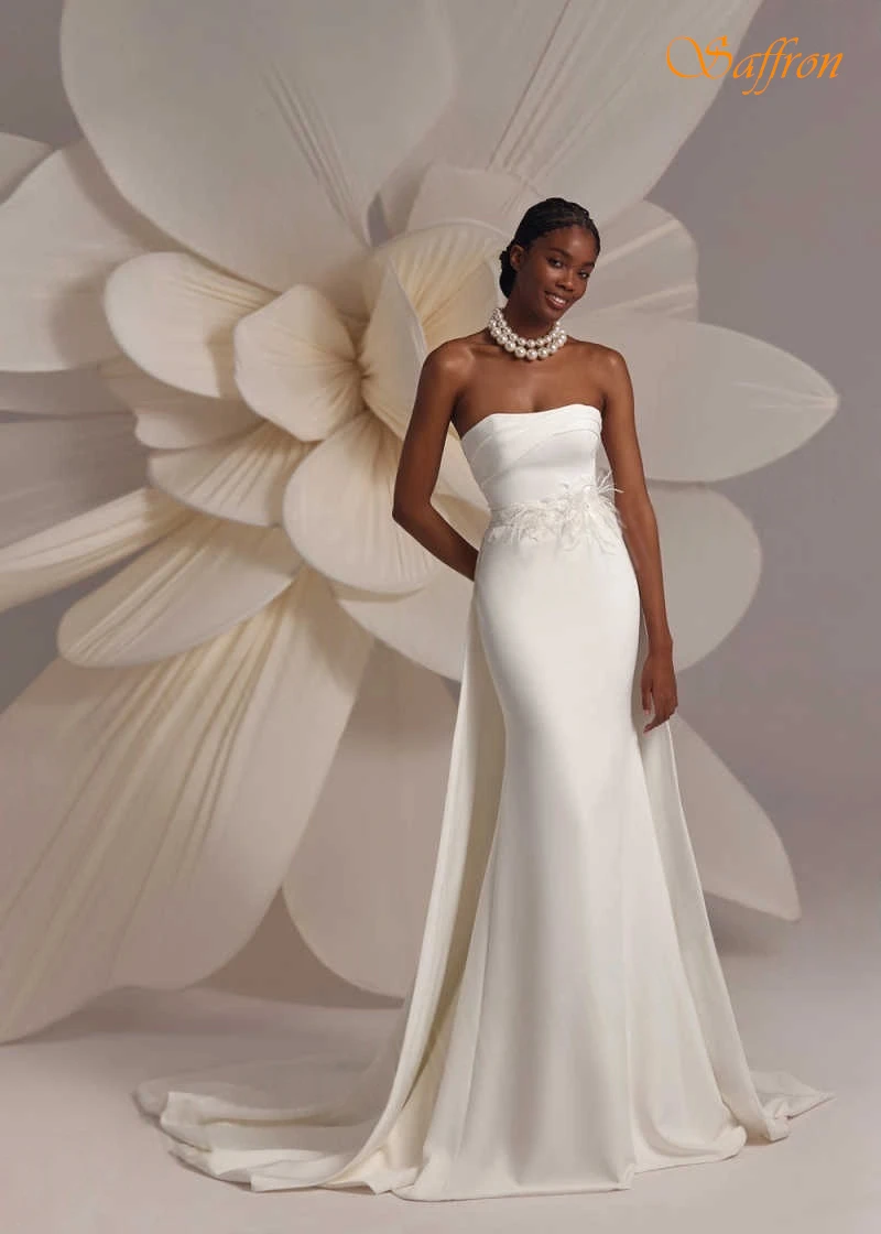 ที่กําหนดเอง Mermaid Strapless Elegant ชุดราตรีอย่างเป็นทางการและแฟชั่นโมเดิร์นพรหมชุดอารมณ์ Bespoke โอกาสชุด