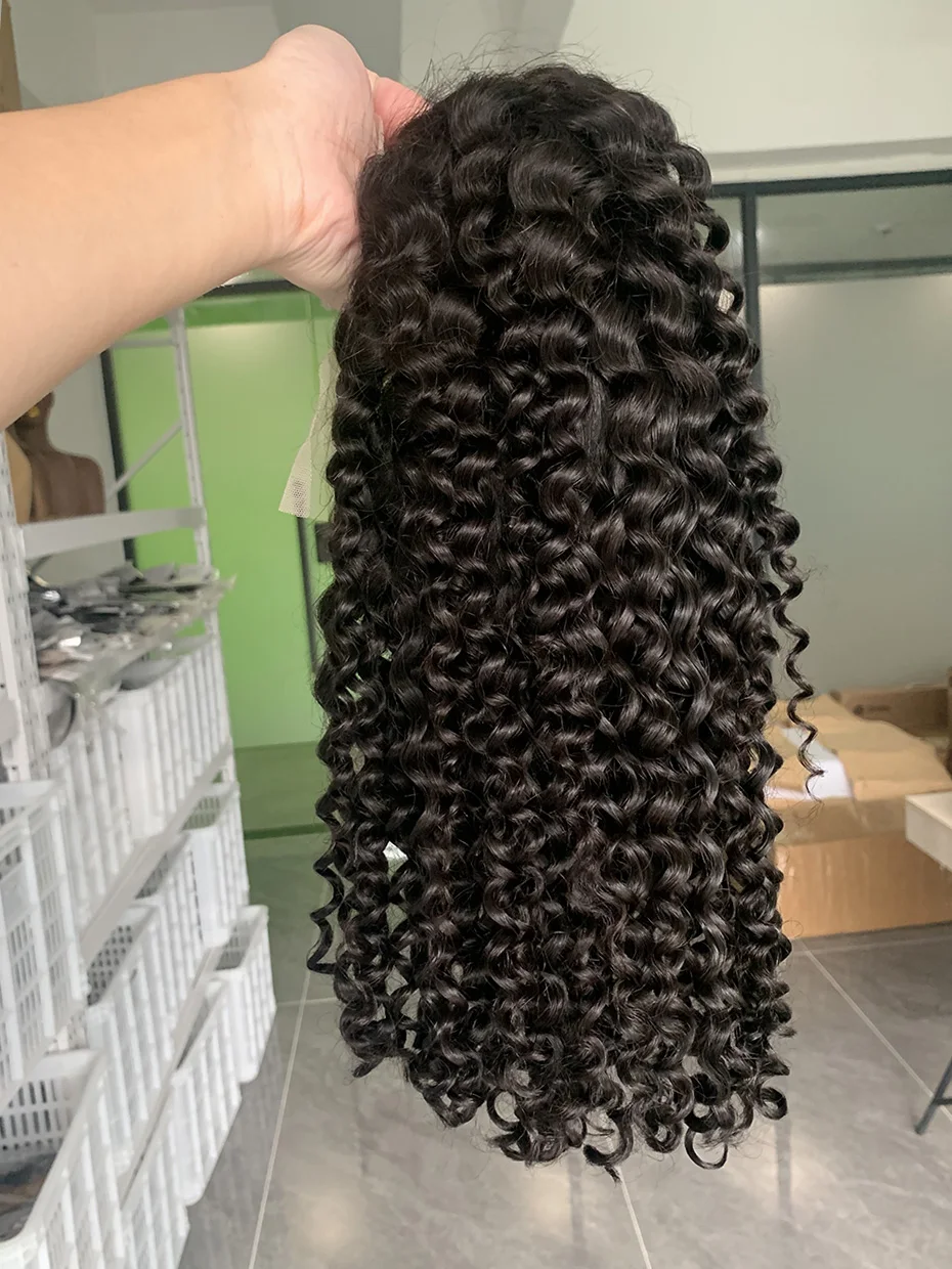 13x4 bob curto encaracolado perucas de cabelo humano 13x6 laço frontal 250 densidade natural cor preta cru birmanês peruca de cabelo encaracolado 10 12 14 Polegada