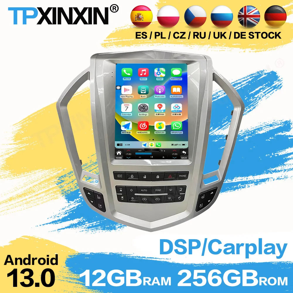 

Carplay радио Coche Android для Cadillac SRX 2009 2010 2011 2012 мультимедийный автомобильный GPS-навигатор стерео плеер головное устройство