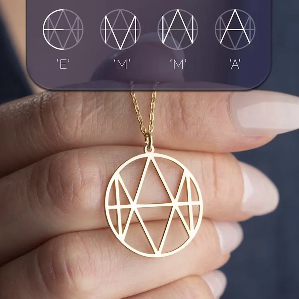 

Personalized Name Logo Necklace Customized Stainless Steel Gold Jewelry Unique Hand drawn Logo Necklace Birthday Gift 2025 New