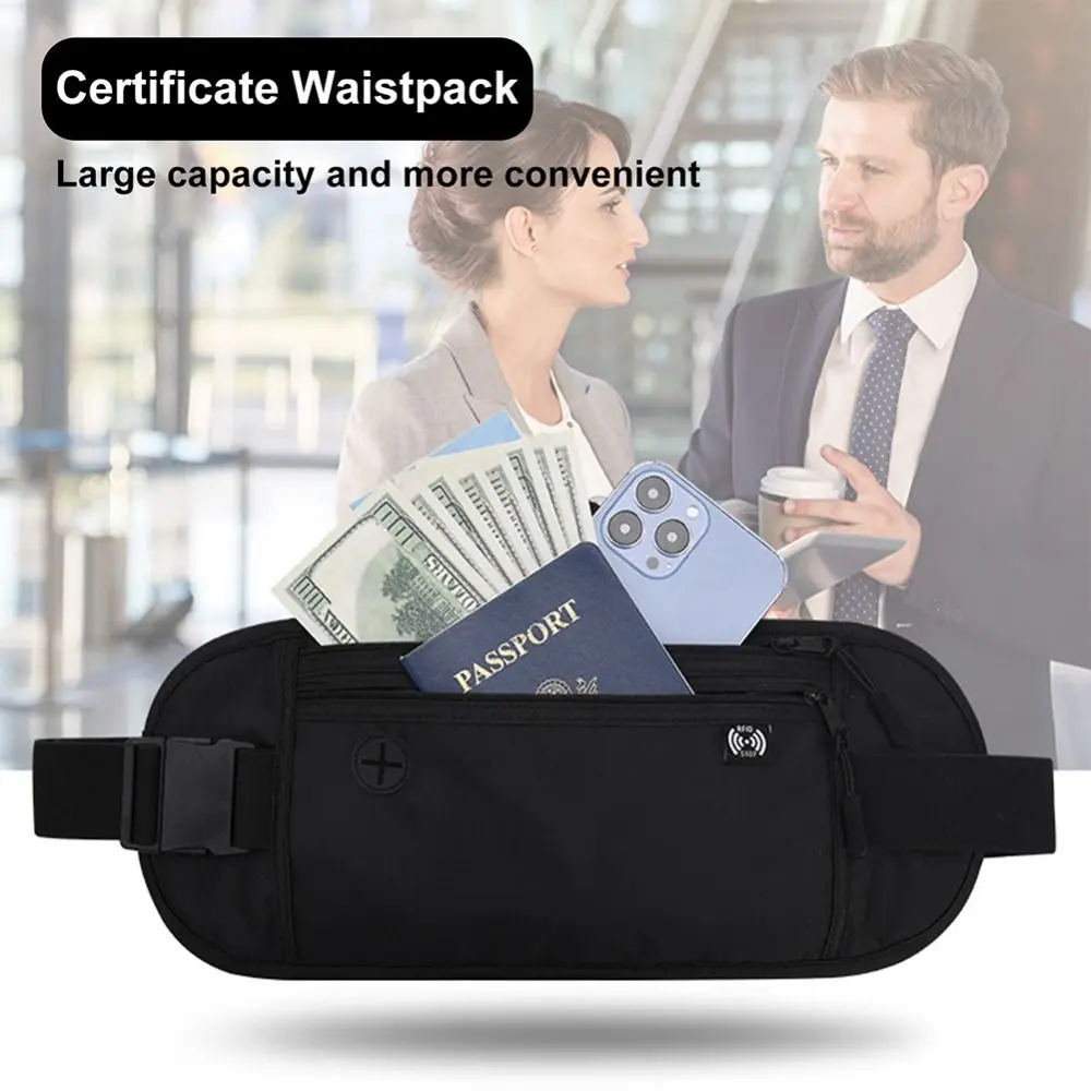 Travel Waist Pack Outdoor Sports Chest Pack Hidden Money Pouch Hidden Waist Bag Casual Bag Hidden Security Wallet Waist Pouch