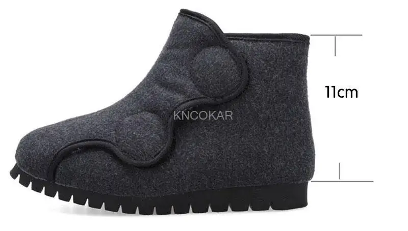 Winter High Help Before And After Widening Can Adjust Cloth Shoe Diabetic Foot Pronation Deformation Fat Foot Shoe Father Shoes image 5
