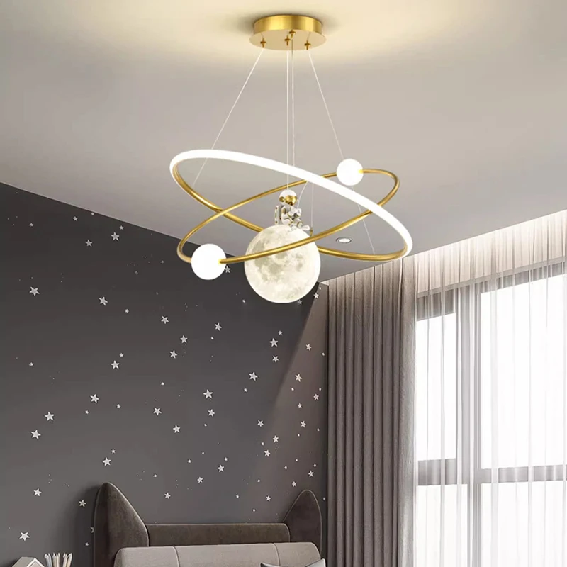 Plafonnier LED Suspendu au Design d'Nik, Luminaire Décoratif de Plafond, Idéal pour un Salon ou une Chambre à Coucher