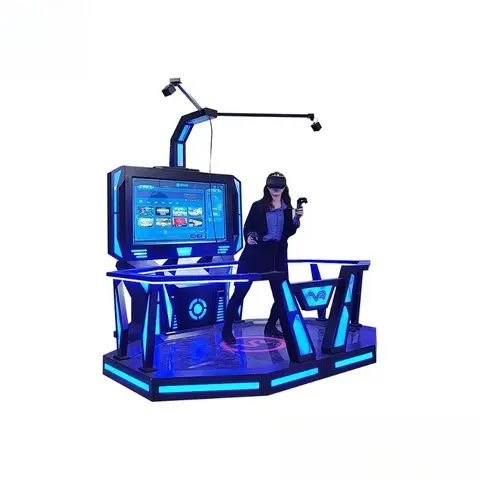 2026 Hot Sale FL Virtual Reality Treadmill 9d 360 Degree View Vr Space Walking Platform and Shooting Arcade Games Machine Custom