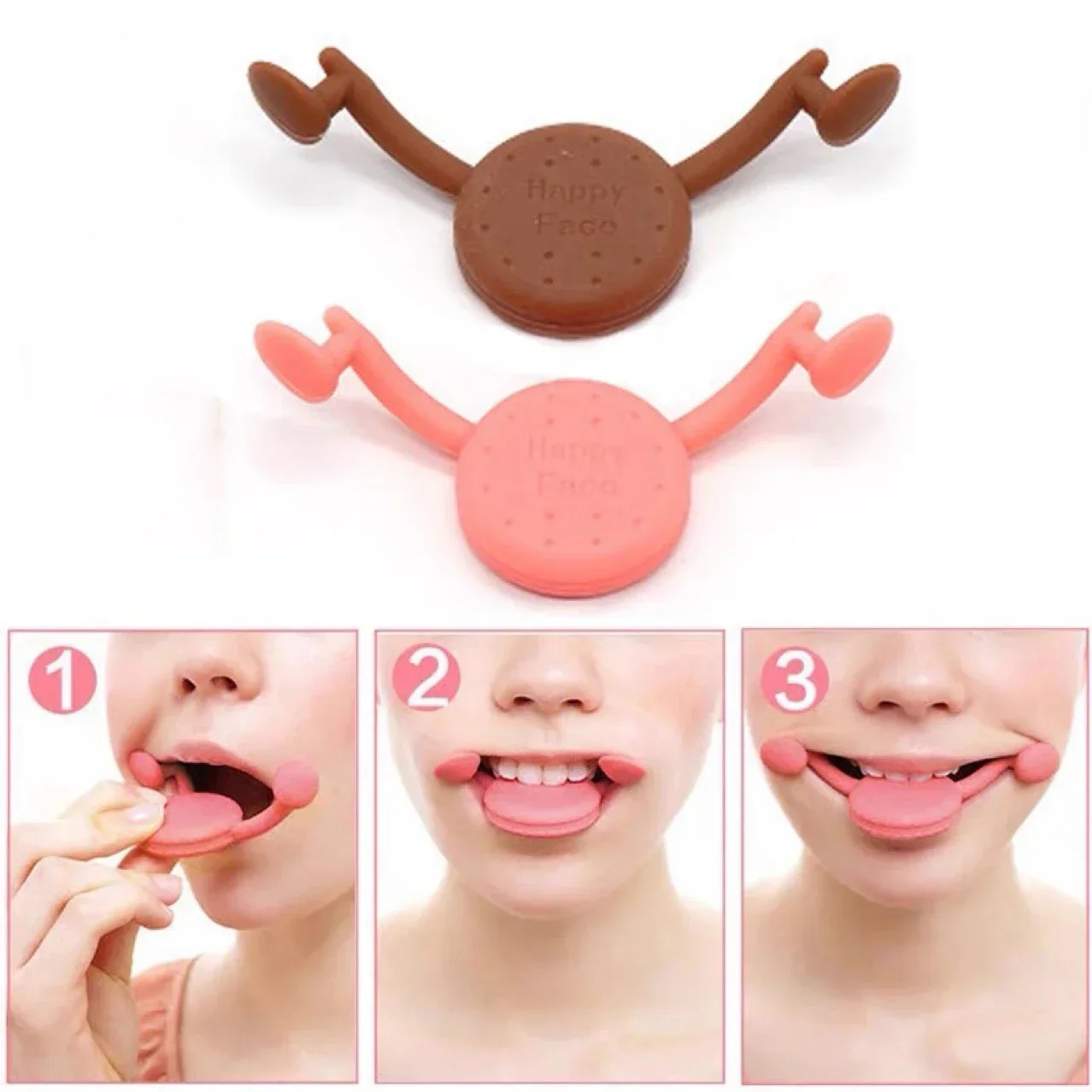 Smile Trainer Corrector ปากกระชับกล้ามเนื้อ Face Exerciser ซิลิกาเจล Lips Shaper Smile Lips Makers เครื่องมือดูแลผิวหน้า