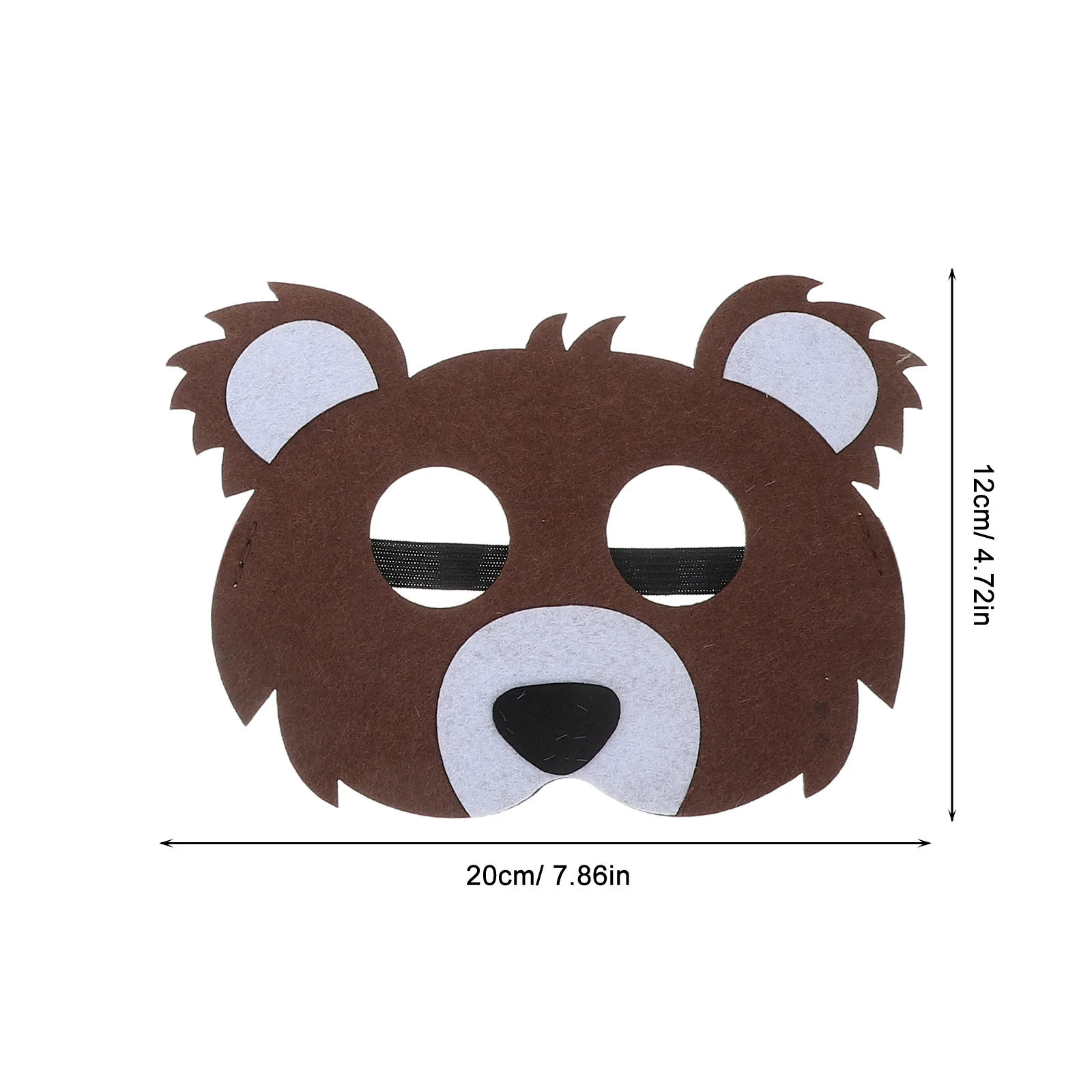 Felt Animal Masks for Kids 10 Pcs Cartoon Jungle Party Decorations Birthday Theme Photo Props Baby Shower Supplies