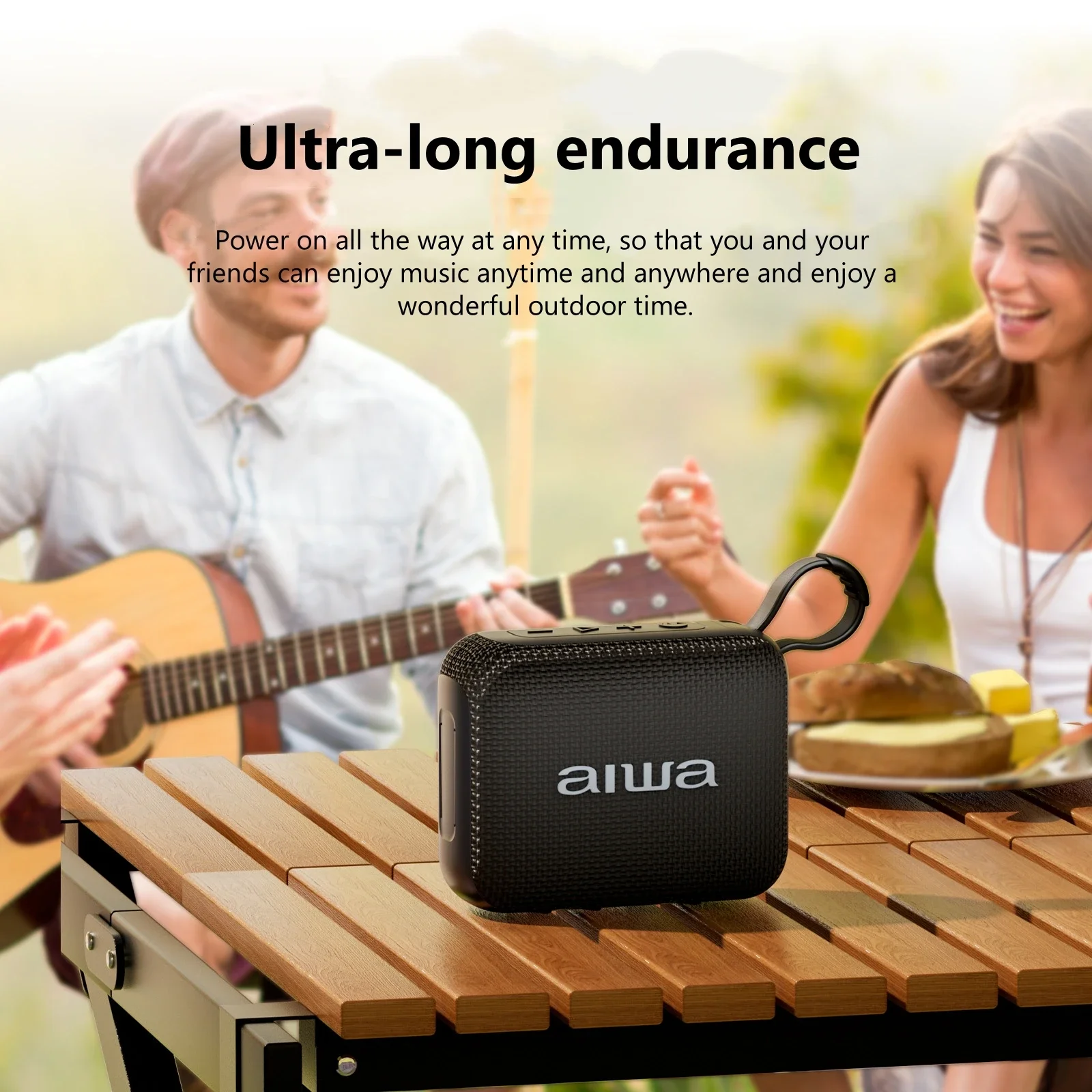 AH-17 alto-falante portátil com bluetooth 5.4, tws verdadeiro estéreo sem fio ao ar livre ipx4 à prova dwaterproof água subwoofer pesado, para chuveiro
