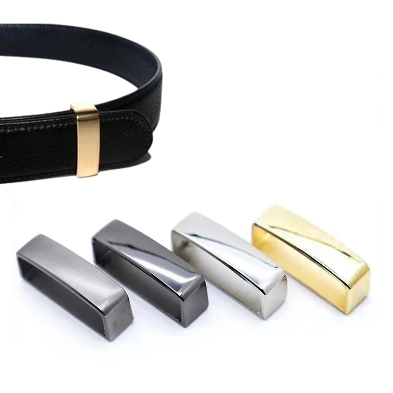 2 Pcs 30mm/35mm/40mm Metal Belt Keeper D Shape Belt Strap Loop Ring Buckle Parts for Leather Craft Bag Strap Belt Accessories