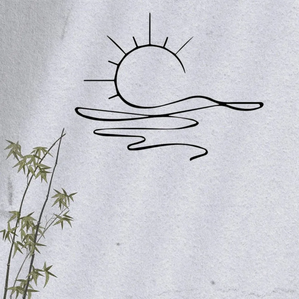 

Красивый минималистичный Железный Настенный декор Sunrise Art для современного домашнего декора, идеально подходит для новоселья и свадебных подарков