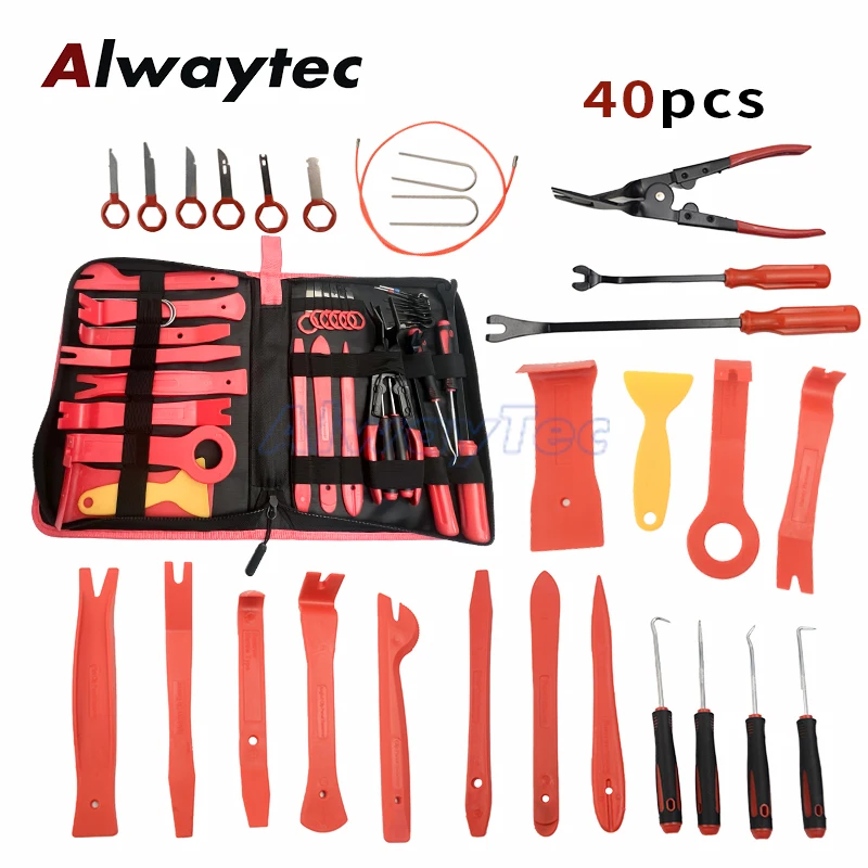 Auto Interior Removal Kit Plastic Trim Disassembly Tool Set for Car Door Panel Dash Radio & Upholstery Repair