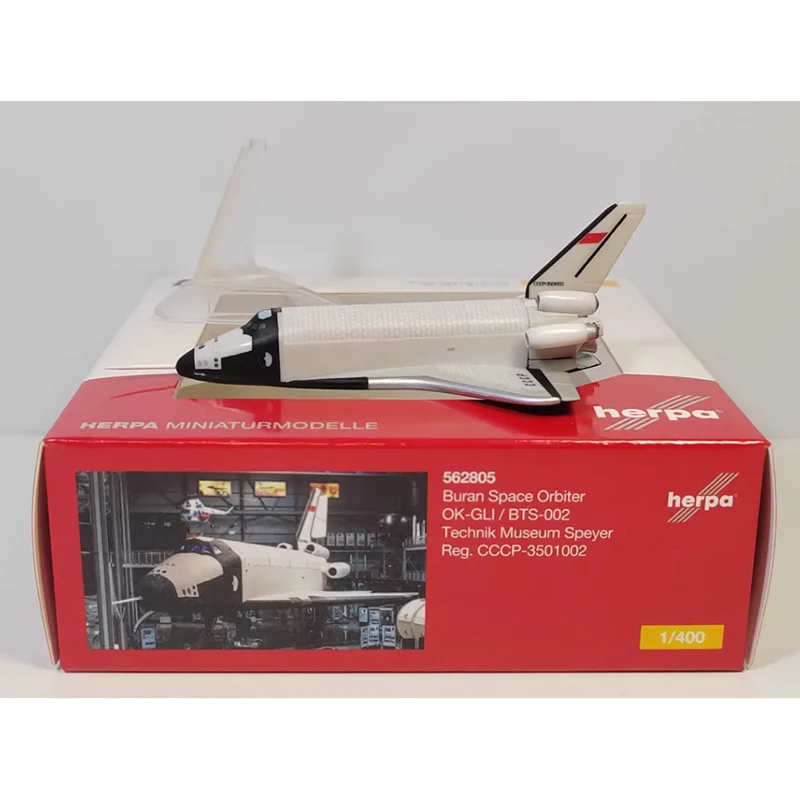 

Herpa 1/400 Scale Russian Snowstorm Space Shuttle CCCP-3501002 Plastic Wheelless Collection Toy Ornament